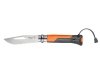 Nóż Opinel Outdoor Orange 08 8,5 cm gwizdek 110dB